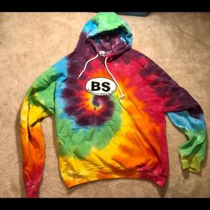 Berkeley Springs, WV oversized tie dye sweatshirt
